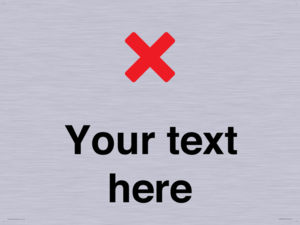 Custom plain background, red cross sign